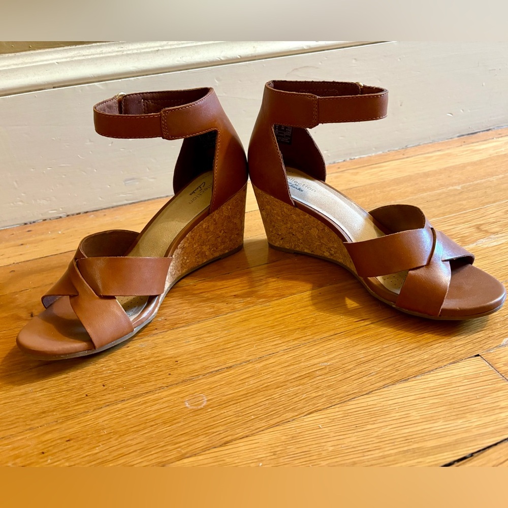 Clark’s “Margee” Stappy Wedge Sandals - Picture 4 of 10